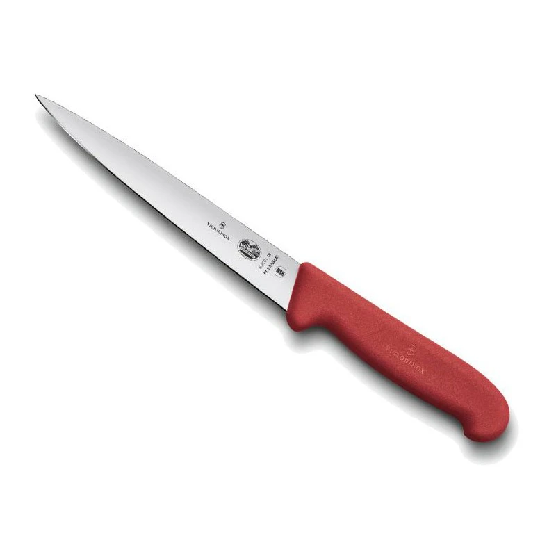 Couteau à Dénerver Victorinox Rouge Lame Flexible 20cm 1 Couteau à Dénerver Victorinox Rouge Lame Flexible 20cm
