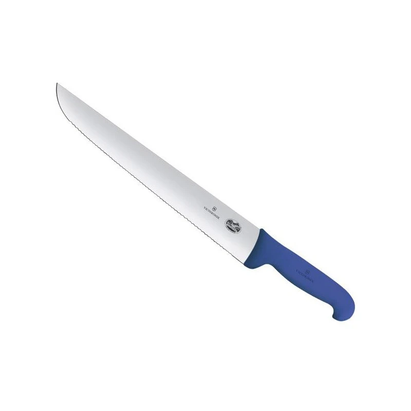 Couteau à Poisson Victorinox Lame Dentée 36cm Manche Fibrox Bleu 1 Couteau à Poisson Victorinox Lame Dentée 36cm Manche Fibrox Bleu