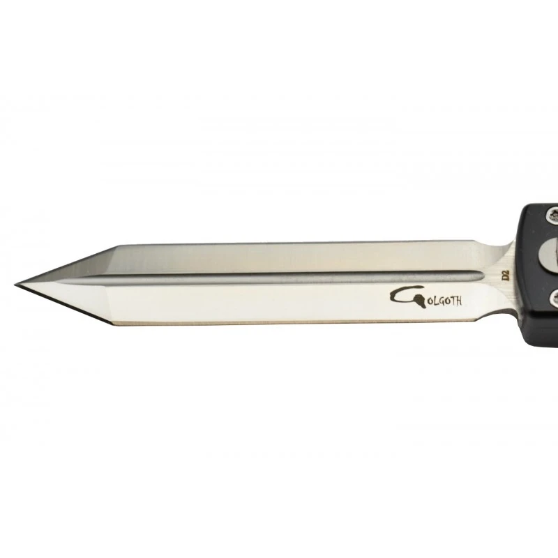 Couteau Automatique OTF Golgoth G12G Glaive D2/alu Noir 2 Couteau Automatique OTF Golgoth G12G Glaive D2/alu Noir – Image 2