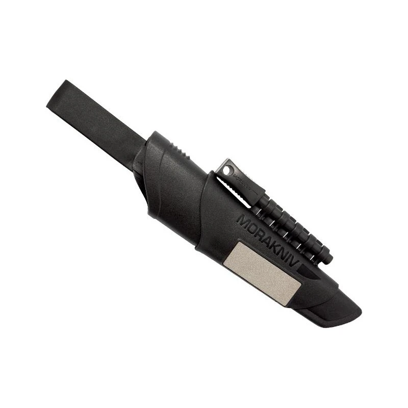 Couteau Lame Fixe Mora Bushcraft Survival Noir Carbone 2 Couteau Lame Fixe Mora Bushcraft Survival Noir Carbone – Image 2