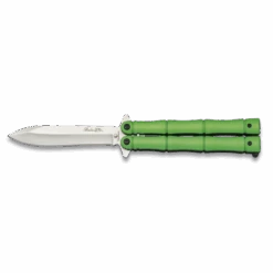 Couteau Papillon Albainox Balisong Manche Vert