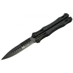 Couteau Papillon Max Knives P48 3Cr13 Aluminium Anodisé Noir