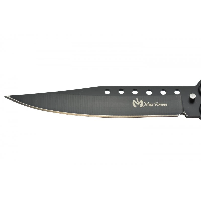 Couteau Papillon Max Knives P52B 3Cr13 Acier Noir 2 Couteau Papillon Max Knives P52B 3Cr13 Acier Noir – Image 2