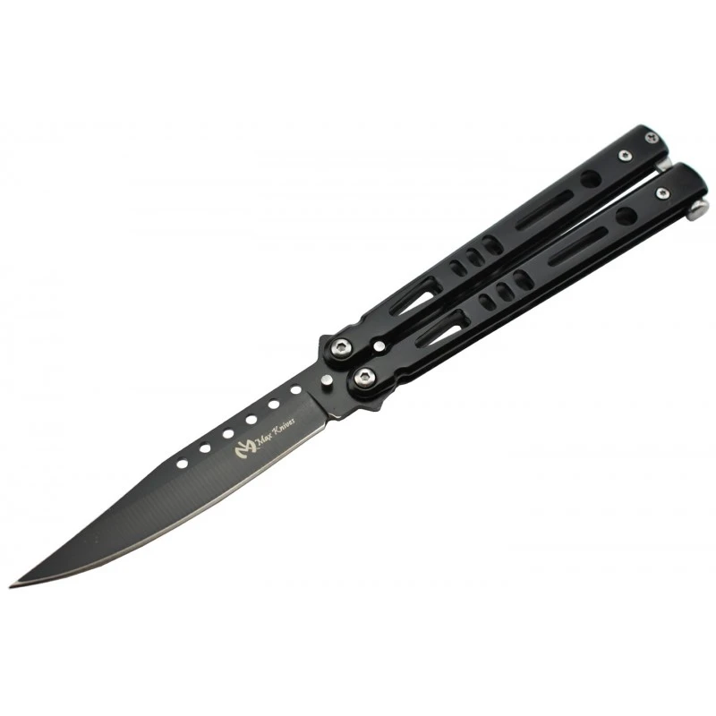Couteau Papillon Max Knives P52B 3Cr13 Acier Noir 1 Couteau Papillon Max Knives P52B 3Cr13 Acier Noir