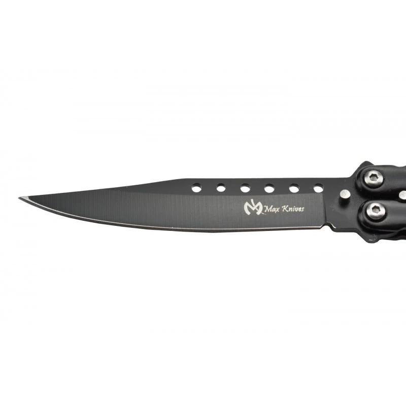 Couteau Papillon Max Knives P55B 3Cr13 Acier Noir 4 Couteau Papillon Max Knives P55B 3Cr13 Acier Noir – Image 4