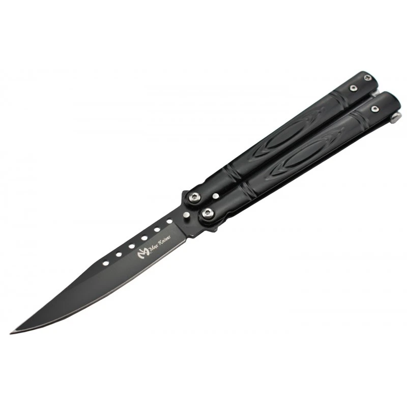 Couteau Papillon Max Knives P55B 3Cr13 Acier Noir 1 Couteau Papillon Max Knives P55B 3Cr13 Acier Noir