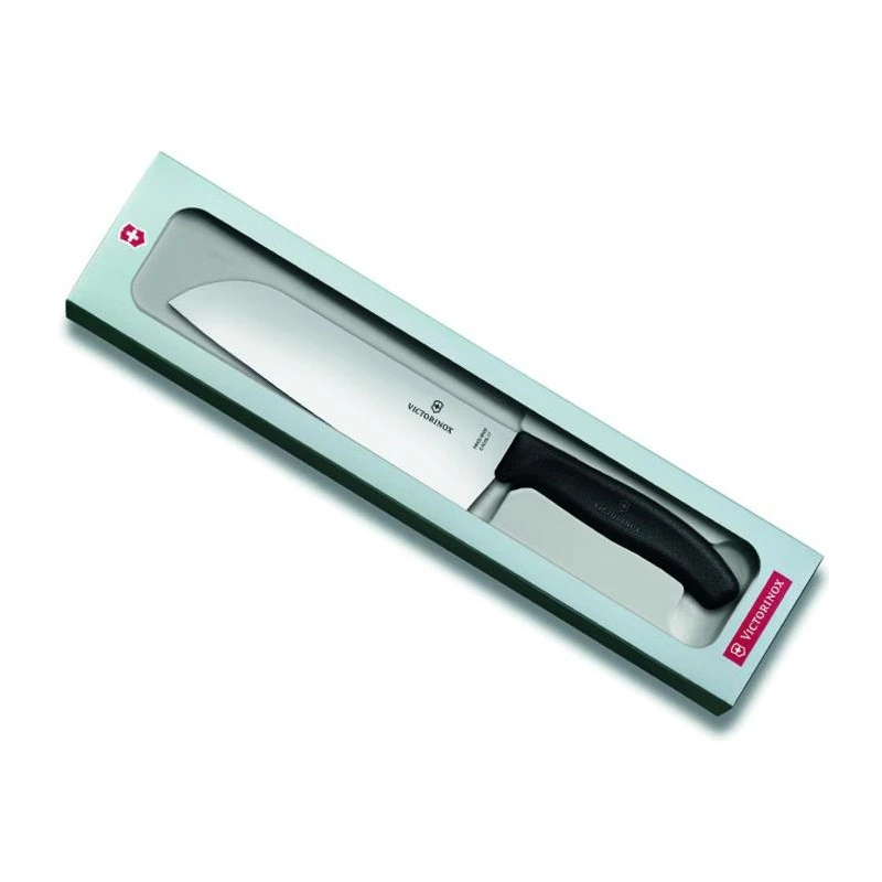 Couteau Santoku Victorinox SwissClassic 17cm Noir En Boîte Cadeau 1 Couteau Santoku Victorinox SwissClassic 17cm Noir En Boîte Cadeau