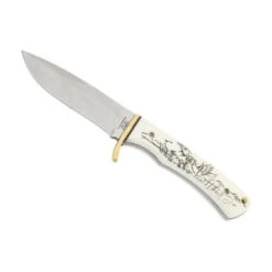 Poignard Herbertz Ivoirine Motif Canard 10cm Inox