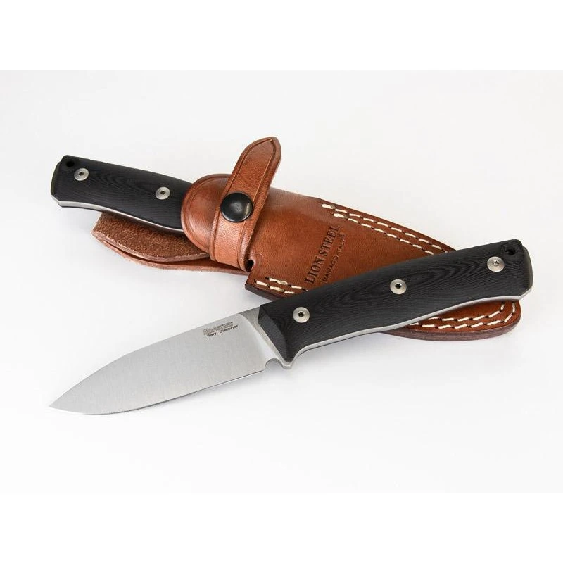 Poignard LionSteel B35 Manche G10 Noir 2 Poignard LionSteel B35 Manche G10 Noir – Image 2